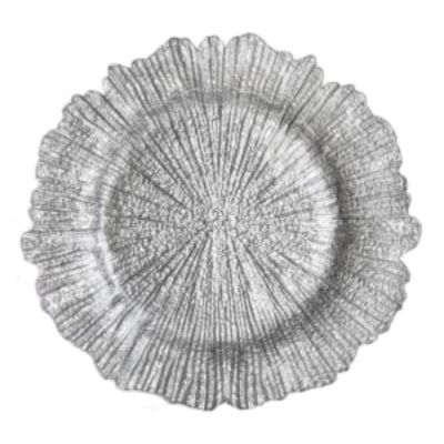 Image of Starburst Silver Charger 13"